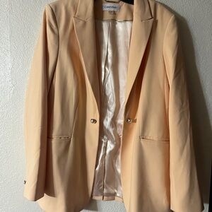 Calvin Klein Women's Peach Blazer